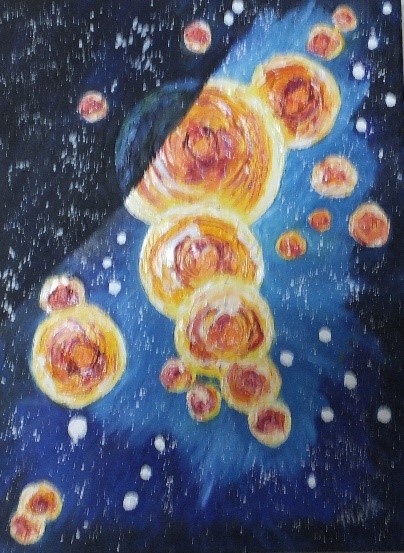 Text Box: Beyond the Curtain. Oil Paint. May 2019